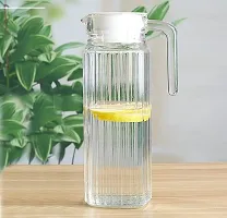 1100ml jug Italian Glass Jug Pitcher With lid-thumb1