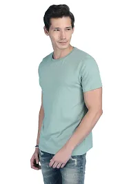 Stylish Cotton Solid Round Neck Tees for Men-thumb4