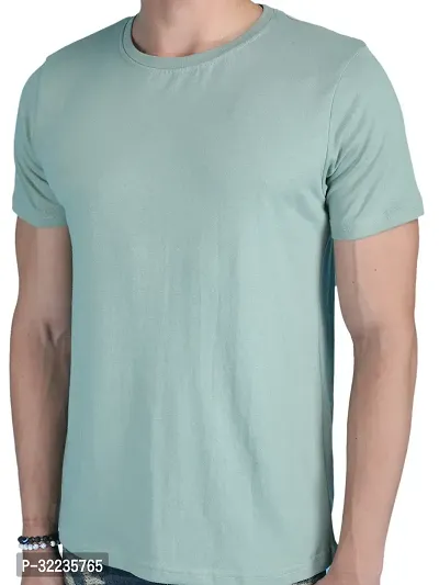 Stylish Cotton Solid T-Shirt for Men-thumb2