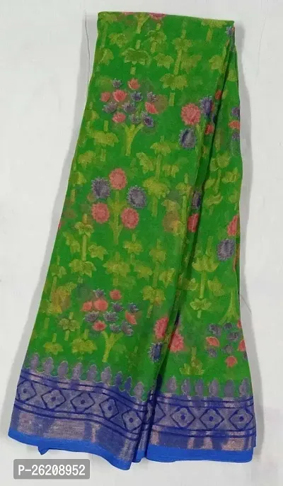 Beautiful Brasso Printed Saree With Blouse Piece