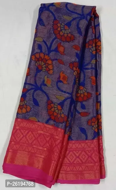 Stylish Brasso Multicoloured Printed Saree with Blouse piece