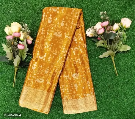 Classic Crepe Saree with Blouse piece for women