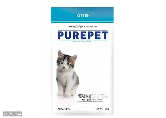 Purepet kitten ocean fish 1.2kg pouchDry cat food for all breed kittens.-thumb0