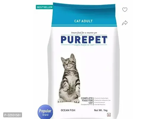 purepet cat adult ocean fish 1kg pouch100 COMPLETE  NUTRITIONAL food for all breeds