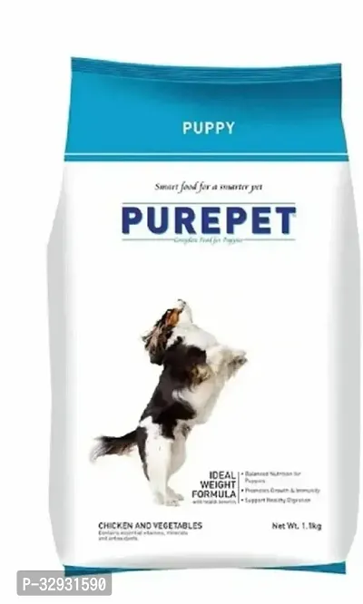 Purepet Puppy Chicken  Vegetables 1kg100 Complete Food For Kitten With Health benefits-thumb0