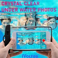 iVoltaa Universal Waterproof Case Pouch Dry Bag for Most Mobiles  Accessories with Lanyard -Black-thumb3