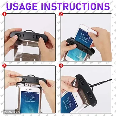 iVoltaa Universal Waterproof Case Pouch Dry Bag for Most Mobiles  Accessories with Lanyard -Purple-thumb5