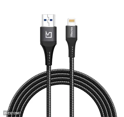 iVoltaa Lightning Cable 4 A Braided (Compatible with iPhone, iPad, iPod)-thumb0