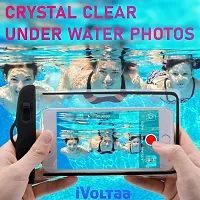 iVoltaa TPU Universal Waterproof Case Pouch Dry Bag For Most Mobiles  Accessories With Lanyard -Blue-thumb3