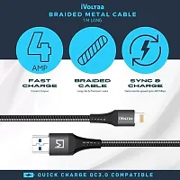 iVoltaa Lightning Cable 4 A Braided (Compatible with iPhone, iPad, iPod)-thumb2