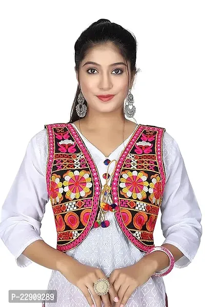 Cotton Embroidered Ethnic Jackets For Girls, Women Ethnic Jackets For Office use, every festival,and Occasion -Multi-thumb0