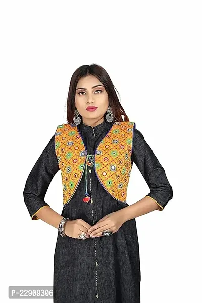 Traditional Ethnic Jacket Rajasthani Embroidered Kutchi Jacket Gujarati koti Jacket for Girls