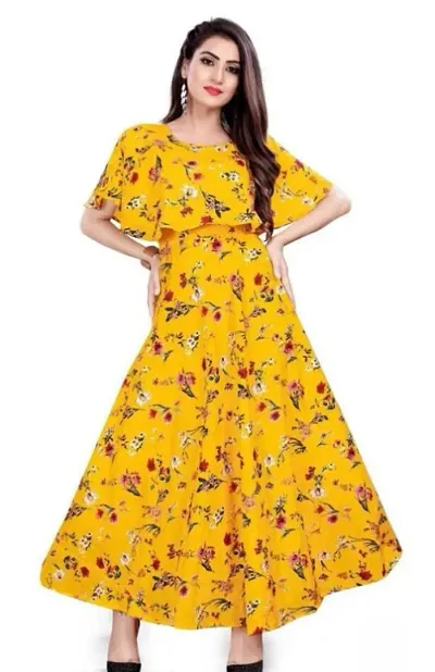 Fancy Crepe Printed Kurti