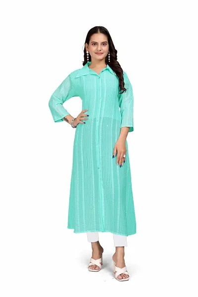 Trendy Chiffon Kurta For Women