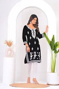 Rayon Embroidered Party Wear Kurta For Women-thumb2