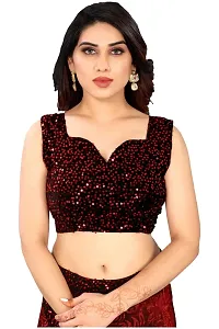 SHRIMAY READY TO WEAR DELTA SAREE (MAROON)-thumb2