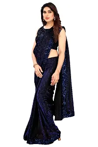 SHRIMAY READY TO WEAR DELTA SAREE (BLUE)-thumb2