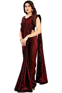 SHRIMAY READY TO WEAR DELTA SAREE (MAROON)-thumb4