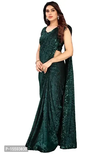 SHRIMAY READY TO WEAR DELTA SAREE (GREEN)-thumb4