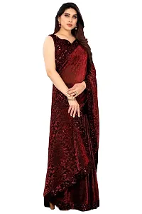 SHRIMAY READY TO WEAR DELTA SAREE (MAROON)-thumb1