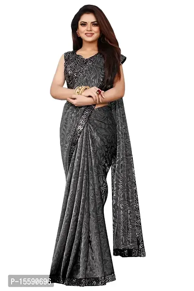 SHRIMAY READY TO WEAR DELTA SAREE (GREY)