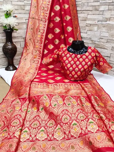 Classic Art Silk Woven Saree with Blouse piece