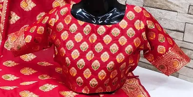 Classic Art Silk Woven Saree with Blouse piece-thumb1