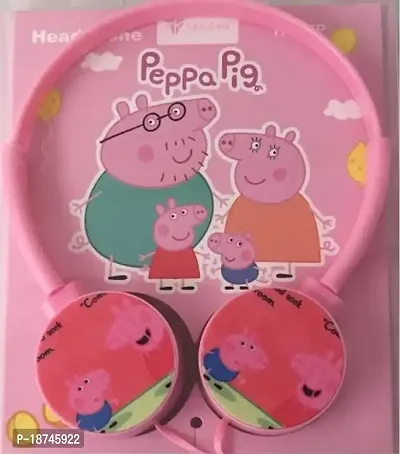 LJC Peppa Pig Headphones for Kids Built Material for Kids| Amazing Sound Quality-thumb0