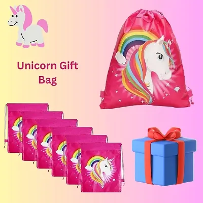 Magic Rainbow Unicorns Drawstring Travel Bag