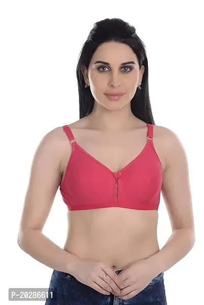 Stylish Red Cotton Bras For Women