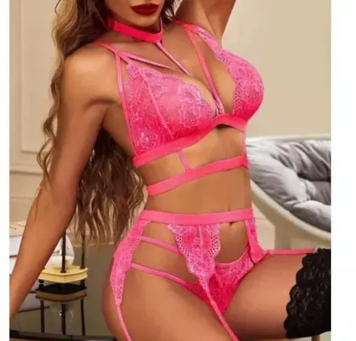 Designer Lace Lingerie Set For Women