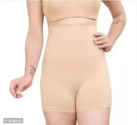 Comfortable Beige Cotton Blend Tummy And Thigh Shaper For Women-thumb0