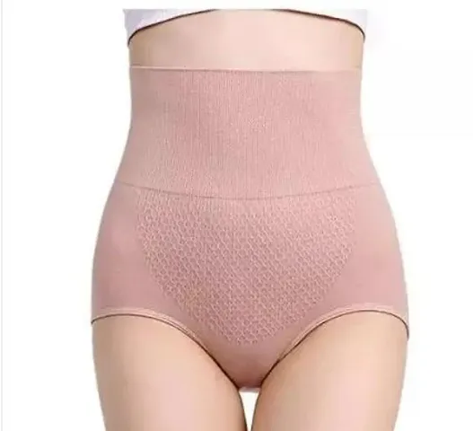 Comfortable Pink Cotton Blend Tummy Shaper For Women