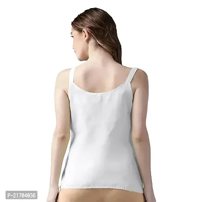 Nature Thread Cotton Short Camisole Non-Stretchable Slip for Women-thumb3