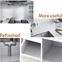 Kitchen Backsplash Wallpaper Peel and Stick Aluminum Foil Contact Paper Self Adhesive Oil-Proof Heat Resistant Wall Sticker for Countertop Drawer Liner Shelf Liner-thumb4