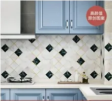 Kitchen Backsplash Wallpaper Peel and Stick Aluminum Foil Contact Paper Self Adhesive Oil-Proof Heat Resistant Wall Sticker for Countertop Drawer Liner Shelf Liner-thumb1