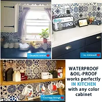 Kitchen Sticker Sheets for Shelves Oil Proof Waterproof self Adhesive Wallpaper Cupboard mats Liner roll for Kitchen Platform-thumb1