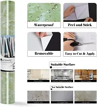 Kitchen Sticker Sheets for Shelves Oil Proof Waterproof self Adhesive Wallpaper Cupboard mats Liner roll for Kitchen Platform-thumb4