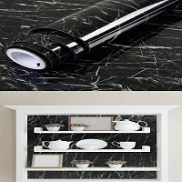 Kitchen cabinets Marble Wallpaper Oil Proof Waterproof Floor Tiles Stickers Waterproof Wall Paper for Home and Kitchen Decor-thumb1