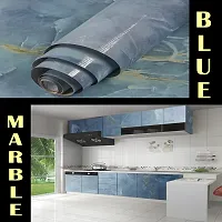 Kitchen cabinets Marble Wallpaper Oil Proof Waterproof Floor Tiles Stickers Waterproof Wall Paper for Home and Kitchen Decor-thumb1