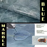 Kitchen cabinets Marble Wallpaper Oil Proof Waterproof Floor Tiles Stickers Waterproof Wall Paper for Home and Kitchen Decor-thumb3