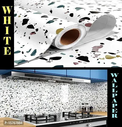 Kitchen Backsplash Wallpaper Peel and Stick Aluminum Foil Contact Paper Self Adhesive Oil-Proof Heat Resistant Wall Sticker for Countertop Drawer Liner Shelf Liner-thumb4