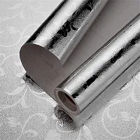 Kitchen Backsplash Wallpaper Peel and Stick Aluminum Foil Contact Paper Self Adhesive Oil-Proof Heat Resistant Wall Sticker for Countertop Drawer Liner Shelf Liner-thumb3