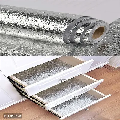 Kitchen Backsplash Wallpaper Peel and Stick Aluminum Foil Contact Paper Self Adhesive Oil-Proof Heat Resistant Wall Sticker for Countertop Drawer Liner Shelf Liner POF:2-thumb0