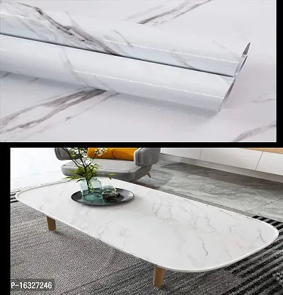 Kitchen cabinets Marble Wallpaper Oil Proof Waterproof Floor Tiles Stickers Waterproof Wall Paper for Home and Kitchen Decor POF:2-thumb4