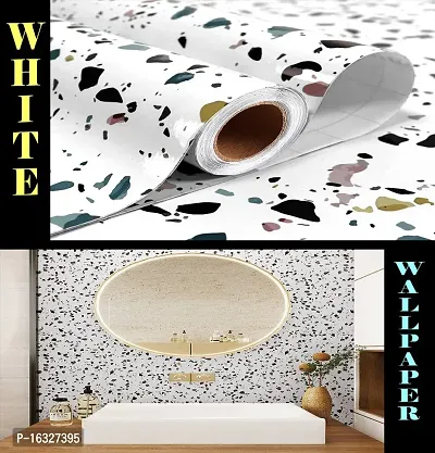 Kitchen cabinets Marble Wallpaper Oil Proof Waterproof Floor Tiles Stickers Waterproof Wall Paper for Home and Kitchen Decor POF:2-thumb4