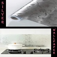 Kitchen cabinets Marble Wallpaper Oil Proof Waterproof Floor Tiles Stickers Waterproof Wall Paper for Home and Kitchen Decor POF:2-thumb2