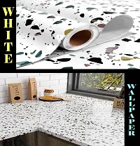 Kitchen Backsplash Wallpaper Peel and Stick Aluminum Foil Contact Paper Self Adhesive Oil-Proof Heat Resistant Wall Sticker for Countertop Drawer Liner Shelf Liner POF:2-thumb2