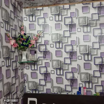 puple cube pattern wallpaper sticker for decoration 500 x 45 cm-thumb5