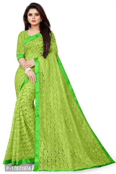 JEQUARD NET BRASSO MOTI FANCY SAREE-thumb0